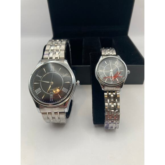 Longbo His & Hers Quartz Watch Set-Roman Numeral-NIB New Batteries - Picture 8 of 12